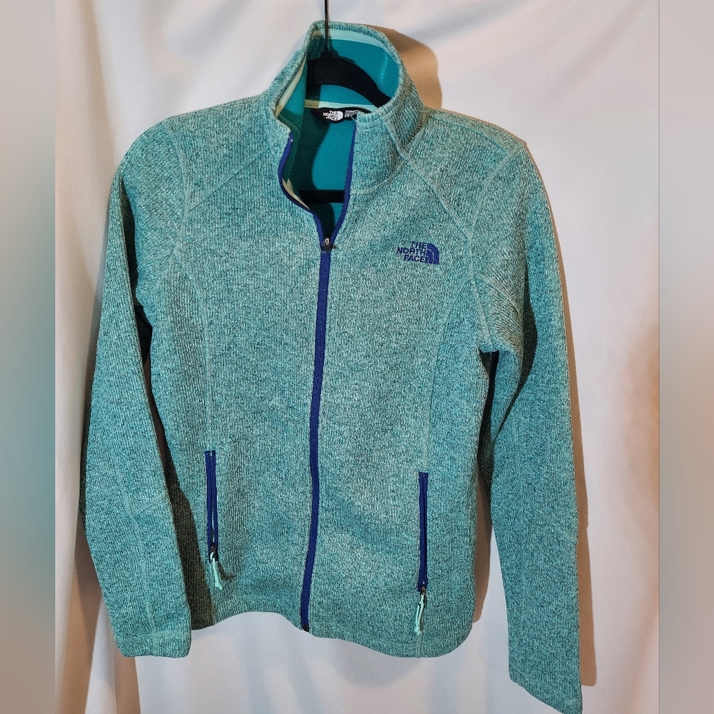 The North Face Women's Blue-Green Fleece Ski Jacket